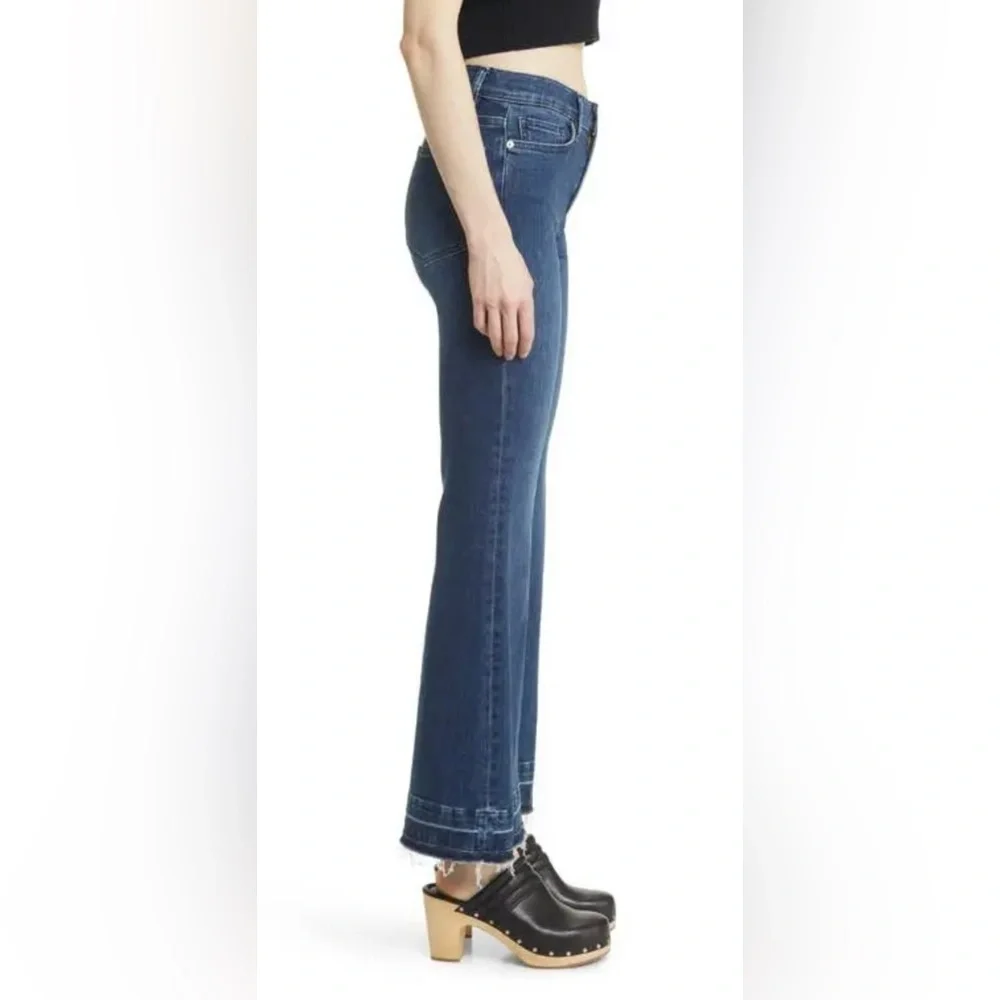 Frame Le Easy Flare Release Hem Jeans Thunderstorm Dark Wash‎ High-Waist 31